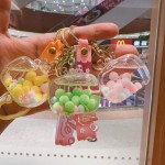 Flow Sand Keychain Manufacturer - Cartoon Yayli Oil Bottle Pendant