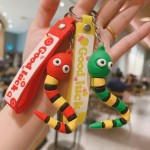 Rainbow Snake Keychain Supplier - PVC Plastic Soft Glue Doll