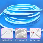 LED Neon Lights Factory - 16.4FT IP65 Waterproof RGB Strip