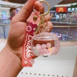 Flow Sand Keychain Manufacturer - Cartoon Yayli Oil Bottle Pendant