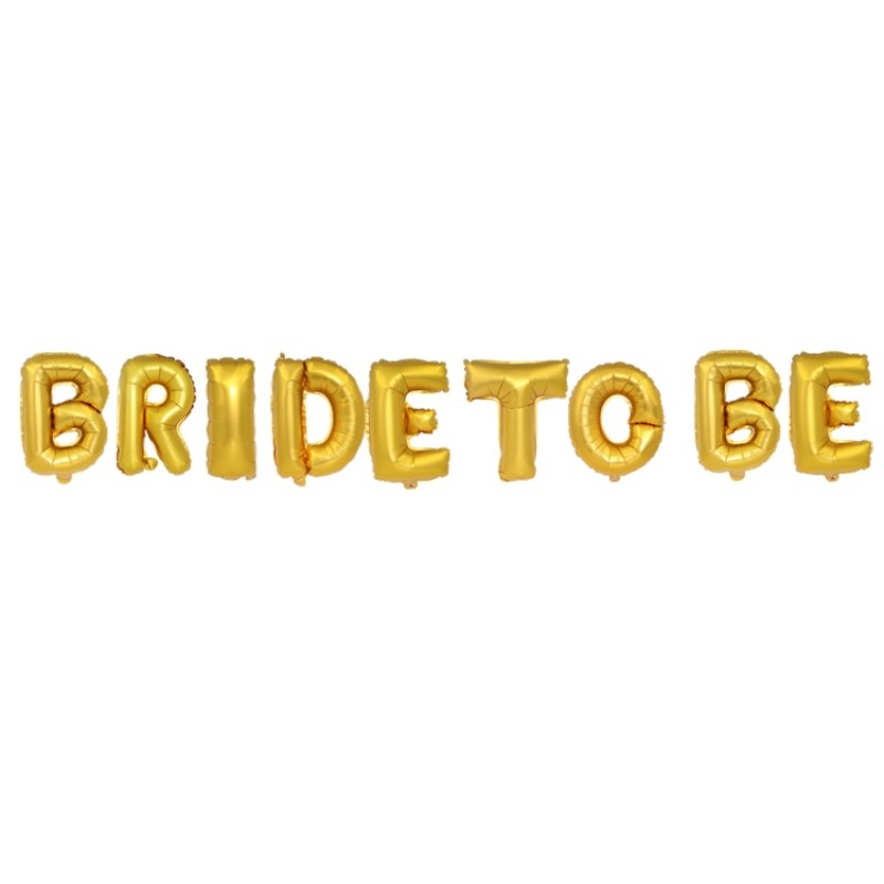 Bachelor Party Balloon Factory - Bride-to-Be Aluminum Film Letter Set
