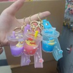 Acrylic Keychain Manufacturer - Custom Hello Kitty Milk Bottle Pendant