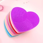 化妆刷清洁器厂家-硅胶洗涤垫带吸盘