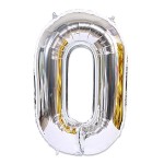 Foil Balloons Factory - Large Number 40 Inch Gold Silver
