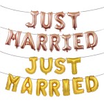 Wedding Balloon Supplier - Just Married Letter Balloon Set