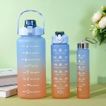 Water Bottle Set Supplier - 3in 1 Sport Half Gallon Plastic Bottle