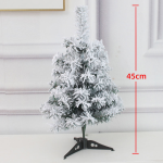 人造圣诞树生产商-白色带雪粉树