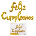 Spanish Letter Balloons Factory - 16 Inch Lowercase Feliz Cumpleanos