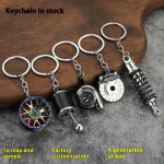 Metal Carabiner Keychain Manufacturer - Turbo Gear Brake Disc Pendant