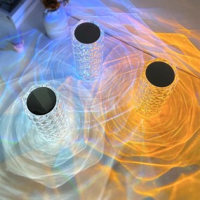 玫瑰夜灯供应商-可充电USB触摸亚克力灯