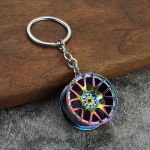 Metal Carabiner Keychain Manufacturer - Turbo Gear Brake Disc Pendant