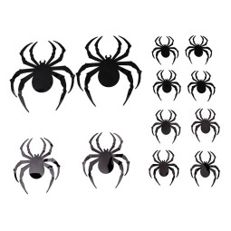 Halloween Sticker Factory - 3D Spider Wall Haunted House Decoration
