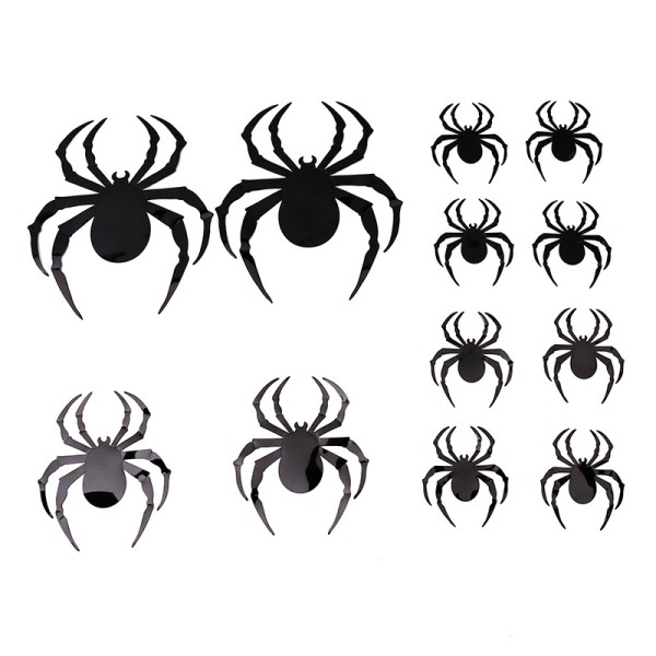 Halloween Sticker Factory - 3D Spider Wall Haunted House Decoration