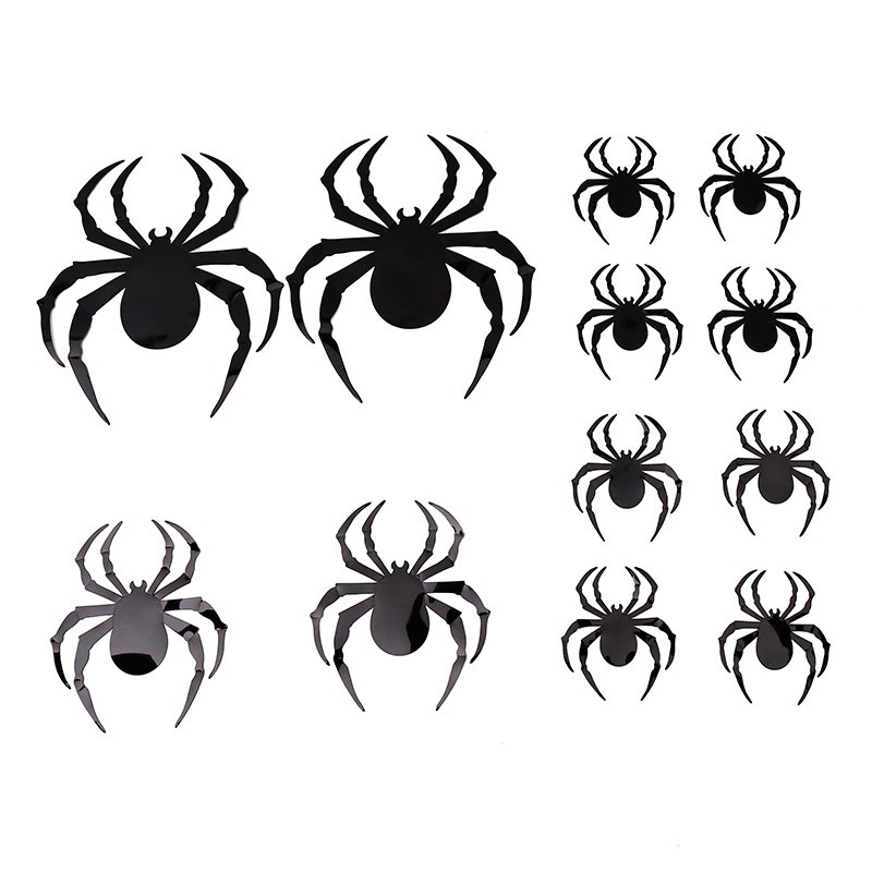Halloween Sticker Factory - 3D Spider Wall Haunted House Decoration