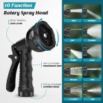 Flexible Garden Hose Supplier - 100ft Non-Expanding with 10 Function Nozzle