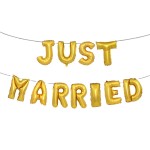 Wedding Balloon Supplier - Just Married Letter Balloon Set