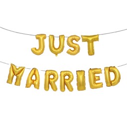 Wedding Balloon Supplier - Just Married Letter Balloon Set