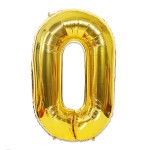 Foil Balloons Factory - Large Number 40 Inch Gold Silver