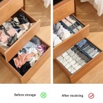Storage Box Factory - Folding Divided Underwear Fabric Organizer