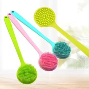 Body Brush Supplier - Long Stick Handle Double Sided Scrubber
