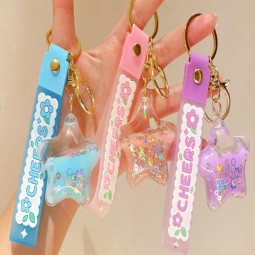 Five-pointed Star Keychain Factory - Acrylic Cartoon Oil Key Pendant