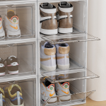 Shoe Storage Box Supplier - Moisture-Proof Transparent Plastic Stackable