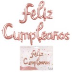 Spanish Letter Balloons Factory - 16 Inch Lowercase Feliz Cumpleanos