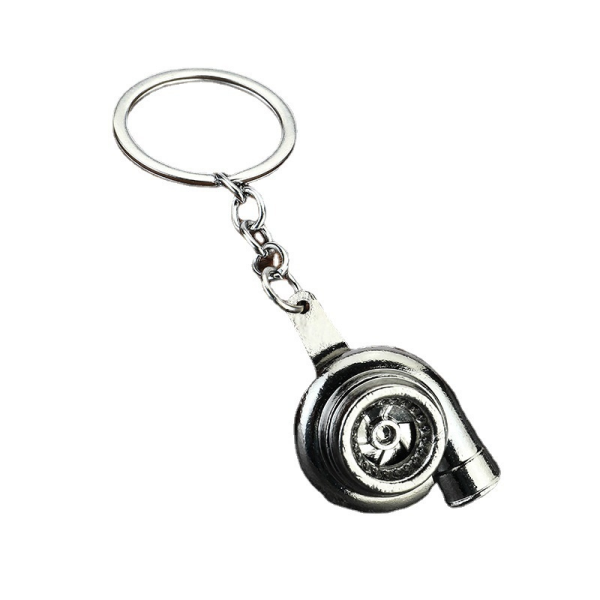 Metal Carabiner Keychain Manufacturer - Turbo Gear Brake Disc Pendant