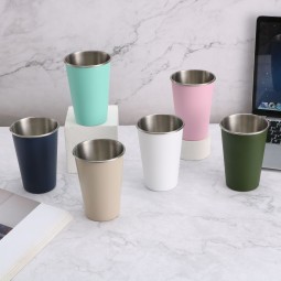 Stainless Steel Cup Factory - Custom Logo 16oz Kid-Friendly Pint