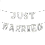 Wedding Balloon Supplier - Just Married Letter Balloon Set