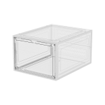 Shoe Storage Box Supplier - Moisture-Proof Transparent Plastic Stackable