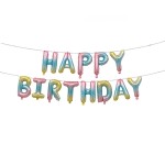 Birthday Letter Set Supplier - 16-inch Gradient Color with Ribbon
