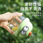 Mini Glass Cup Factory - Creative Cartoon with Straw Milk Coffee