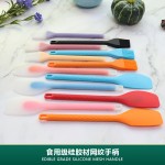 Barbecue Brush Supplier - Silicone Scraper Oil Mesh Semi-Transparent