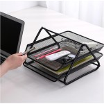 Document Tray Supplier - Metal Mesh Office Desk Organizer