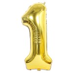 Foil Balloons Factory - Large Number 40 Inch Gold Silver