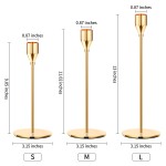 Candle Stick Holder Supplier - Rose Gold Tall Rustic Taper Iron