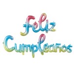 Spanish Letter Balloons Factory - 16 Inch Lowercase Feliz Cumpleanos