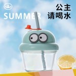 Mini Glass Cup Factory - Creative Cartoon with Straw Milk Coffee