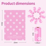 Pet Waste Bags Manufacturer - Pink Green Leak Proof Extra Thick