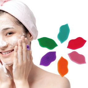 面部磨砂器供应商-定制黑粉红红唇形