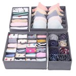 Storage Box Factory - Folding Divided Underwear Fabric Organizer