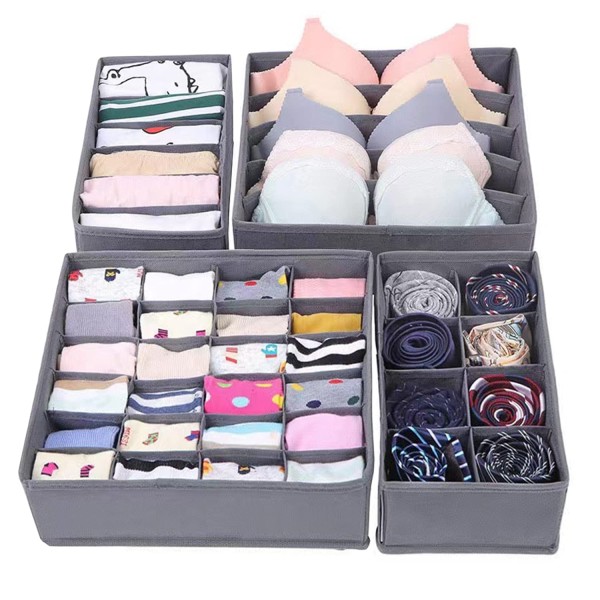 Storage Box Factory - Folding Divided Underwear Fabric Organizer