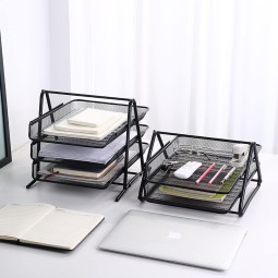 Document Tray Supplier - Metal Mesh Office Desk Organizer