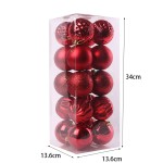 圣诞球饰品供应商-6件防碎树挂