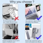 笔记本电脑支架厂家-铝质磁性侧边手机支架