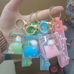 Acrylic Keychain Manufacturer - Custom Hello Kitty Milk Bottle Pendant