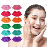 Face Scrubber Supplier - Custom Black Pink Red Lip Shape