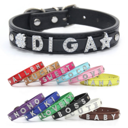 Dog Collar Factory - DIY Rhinestones Letters Personalized
