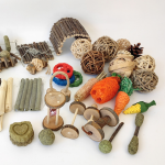 Small Animal Toys Supplier - Apple Wood Sticks for Teeth Care